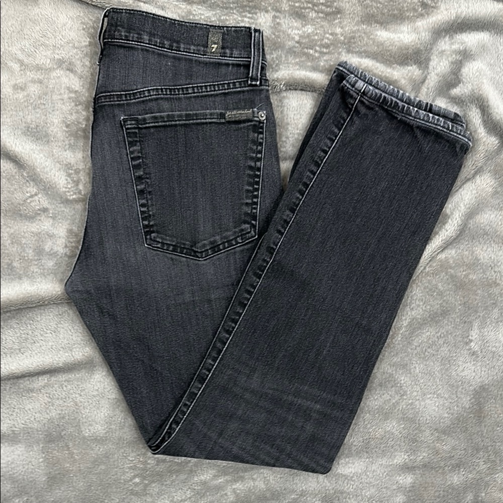 7 For All Mankind Charcoal Denim Pants